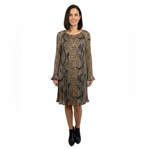 Donna Morgan Snakeskin Print Midi Dress Size 6
